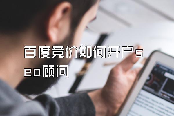 百度竞价如何开户seo顾问